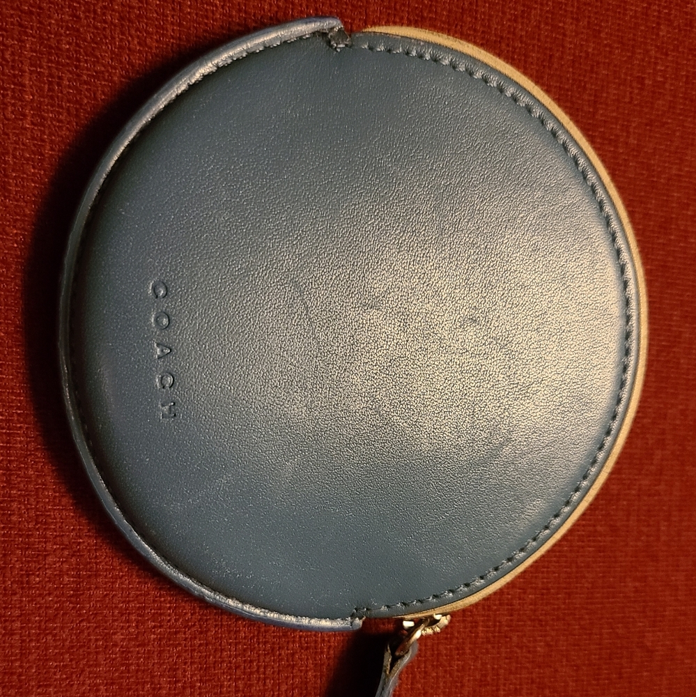 Coach leather coin purse